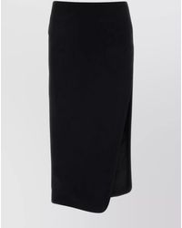 Ann Demeulemeester - Wool Asymmetric Skirt - Lyst