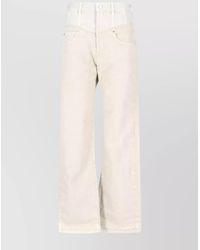 Isabel Marant - Cotton Straight-Leg Jeans - Lyst