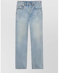 Saint Laurent - Denim Loose Straight-Leg Jeans - Lyst