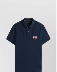 Tommy Hilfiger - Flag Polo Shirt With Short Sleeve Design - Lyst