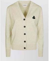 Isabel Marant - V-Neckline Knitwear With Ribbed Cuffs And Hem - Lyst