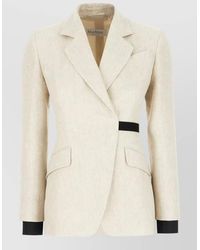 Max Mara - Tailored Jacket And Waistcoat Belt Detail - Lyst