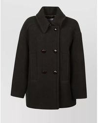 Isabel Marant - Short Wool Coat Double-Breasted Design - Lyst