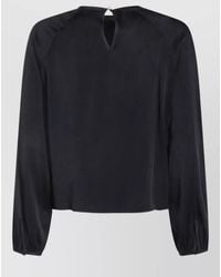 Fabiana Filippi - Long Sleeve Top Featuring Keyhole Back - Lyst