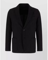 Circolo 1901 - Cotton Blazer With Front Pockets And Notch Lapel - Lyst