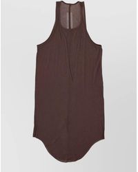 Rick Owens - Ribbed Sleeveless Lounge Top Back Opening - Lyst