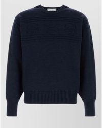 McQueen - Wool Sweater Crew Neck Long Sleeves - Lyst