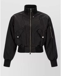 Entire studios - Cropped Padded Bomber Jacket - Lyst