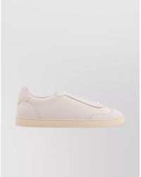Brunello Cucinelli - Leather Low-Top Sneakers Rubber Sole - Lyst