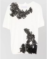 Ermanno Scervino - Embroidered Appliqué Short-Sleeve T-Shirt - Lyst