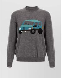 Magliano - Graphic Design Crew Neck Long Sleeve Sweater - Lyst