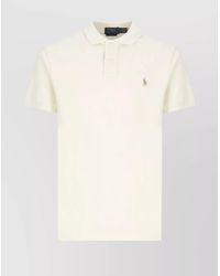 Ralph Lauren - Cotton Polo Shirt With Short Sleeves And Collar - Lyst