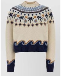 Alanui - Embroidered Wool Sweater - Lyst