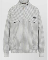 Miu Miu - Checked Oversized Single Breasted Jacket - Lyst