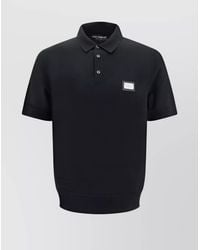 Dolce & Gabbana - Virgin Wool Regular-Fit Short-Sleeve Polo Shirt - Lyst