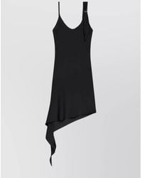 Courreges - Asymmetric Sleeveless Scoop Neck Midi Dress - Lyst