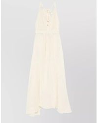 120% Lino - Linen Maxi Dress Sleeveless Side Slit - Lyst