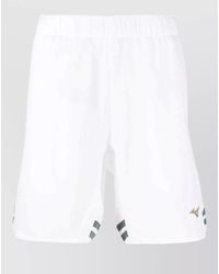 Mizuno - Above Knee Elasticated Striped Stretch Shorts - Lyst