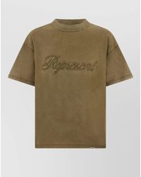 Represent - Logo Embroidered Crew Neck T Shirt - Lyst