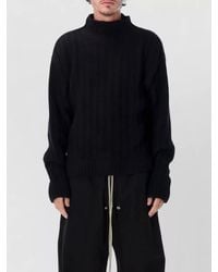 Rick Owens - Ribbed Cashmere Silk Turtleneck Sweater - Lyst