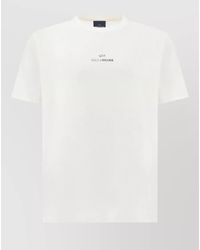 Paul & Shark - Logo Print Cotton Jersey Crew Neck T Shirt - Lyst