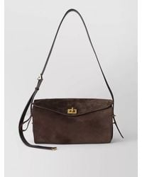 Balenciaga - Le 7 Medium Suede Shoulder Bag - Lyst