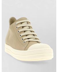 Rick Owens - Low Top Lace Up Sneakers Rubber Sole - Lyst