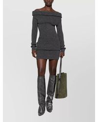 Jean Paul Gaultier - Wool Knee-Length Knitted Dress - Lyst