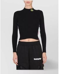 Barrow - Logo Half-Neck Sweatshirt - Lyst