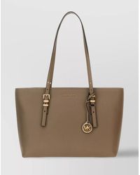 Michael Kors - Structured "Quinn" Tote Bag With Buckle Detail - Lyst