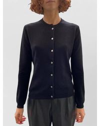 LA ROSE - Cashmere Knit Cardigan Long Sleeves - Lyst