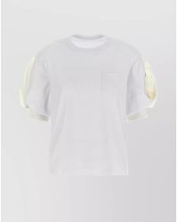 Sacai - Cotton Balloon Sleeve T-Shirt - Lyst
