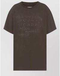 Maison Margiela - Graphic Print Cotton T-Shirt - Lyst