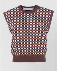 Golden Goose - Journey Roby Knit Vest Wool Checks - Lyst