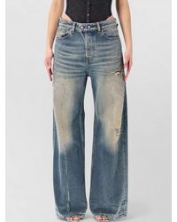 DIESEL - Denim Wide-Leg Trousers - Lyst