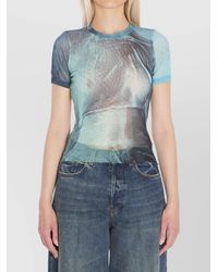 Jean Paul Gaultier - Slim-Fit Printed Tulle T-Shirt - Lyst