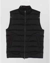 Herno - High Neck Quilted Down Gilet Straight Hem - Lyst