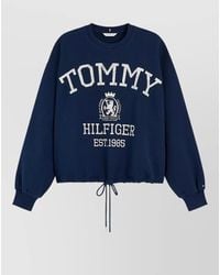 Tommy Hilfiger - Cotton Logo-Print Sweatshirt - Lyst
