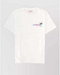 MC2 Saint Barth - Emilie Crew Neck Embroidered T Shirt - Lyst