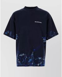 Balenciaga - Cotton Medium-Fit Logo-Print T-Shirt - Lyst