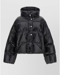Pinko - Impasto Hooded Down Jacket Quilted Texture - Lyst