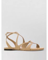Jimmy Choo - Nappa Leather Ayla Sandals Flat Sole - Lyst