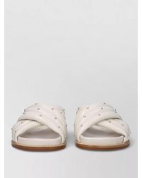 Fabiana Filippi - Leather Studded Slides - Lyst
