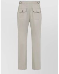 Brioni - Sanremo Tailored Trousers Belt Loops Pockets - Lyst