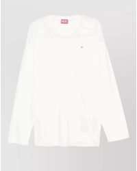 DIESEL - Relaxed-Fit Long-Sleeve Cotton T-Shirt - Lyst