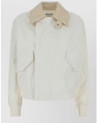 Bottega Veneta - Cotton Bomber Jacket - Lyst