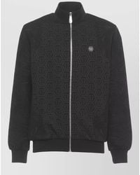 Philipp Plein - Monogram Cotton Sweatshirt High Neck Design - Lyst
