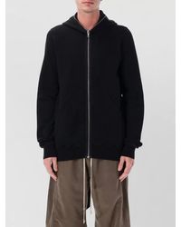 Rick Owens - Hooded Cotton Jersey Hip Length Jacket - Lyst