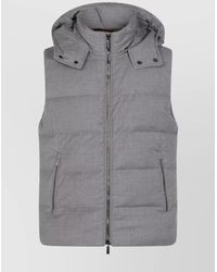 Moorer - Hooded Padded Down Jackets With Side Zipper Pockets - Lyst