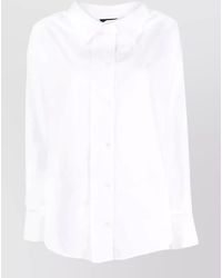 Jejia - Antoine Cotton Shirt Collared Neck Long Sleeves - Lyst